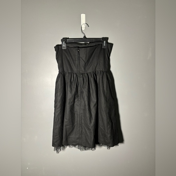 J.Crew Collection Black Strapless Ruched Dress Womens Size 6 - Picture 3 of 5